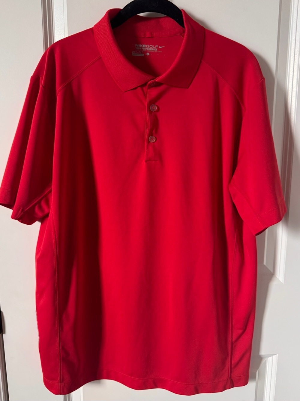 Nike Golf Tour Performance Men’s Bright Red Polo Shirt-Dri-Fit-Men’s Large
